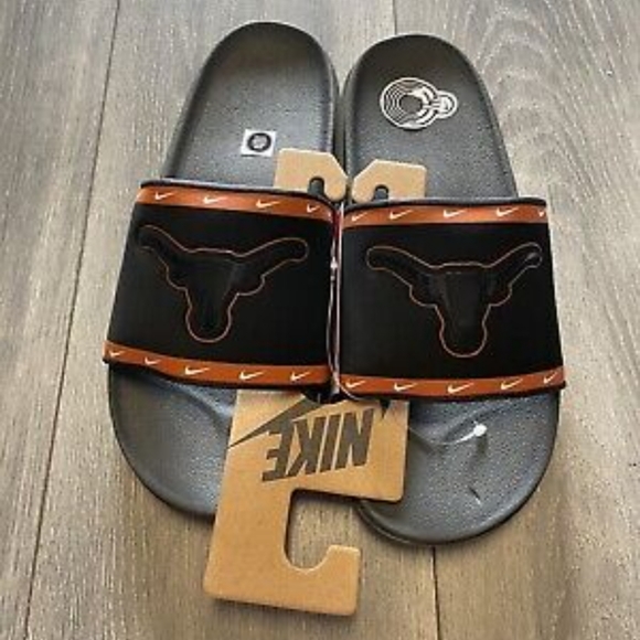 NWT Men's Nike University of Texas Longhorns Off-Court Slides - Picture 2 of 10